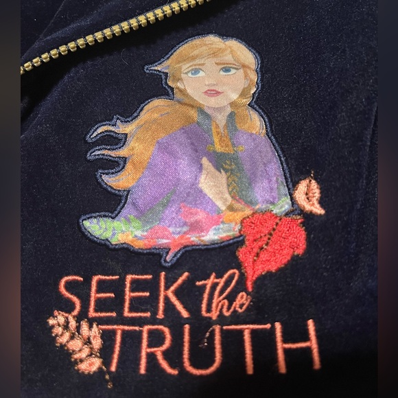 Disney Frozen Anna Velvet Jacket - Picture 4 of 11
